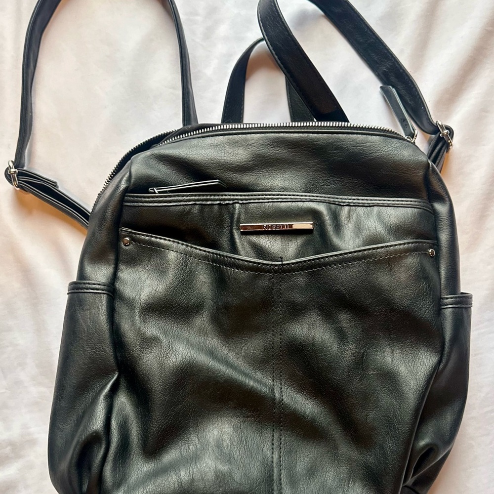 Rosetti Black Backpack Modern Sleek Design
